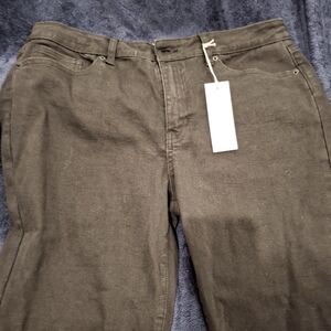 Flare black stretch jeans